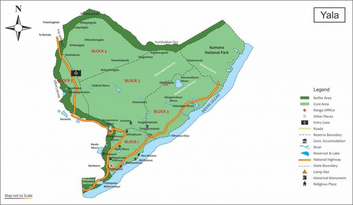 mapa yale Srí Lanka