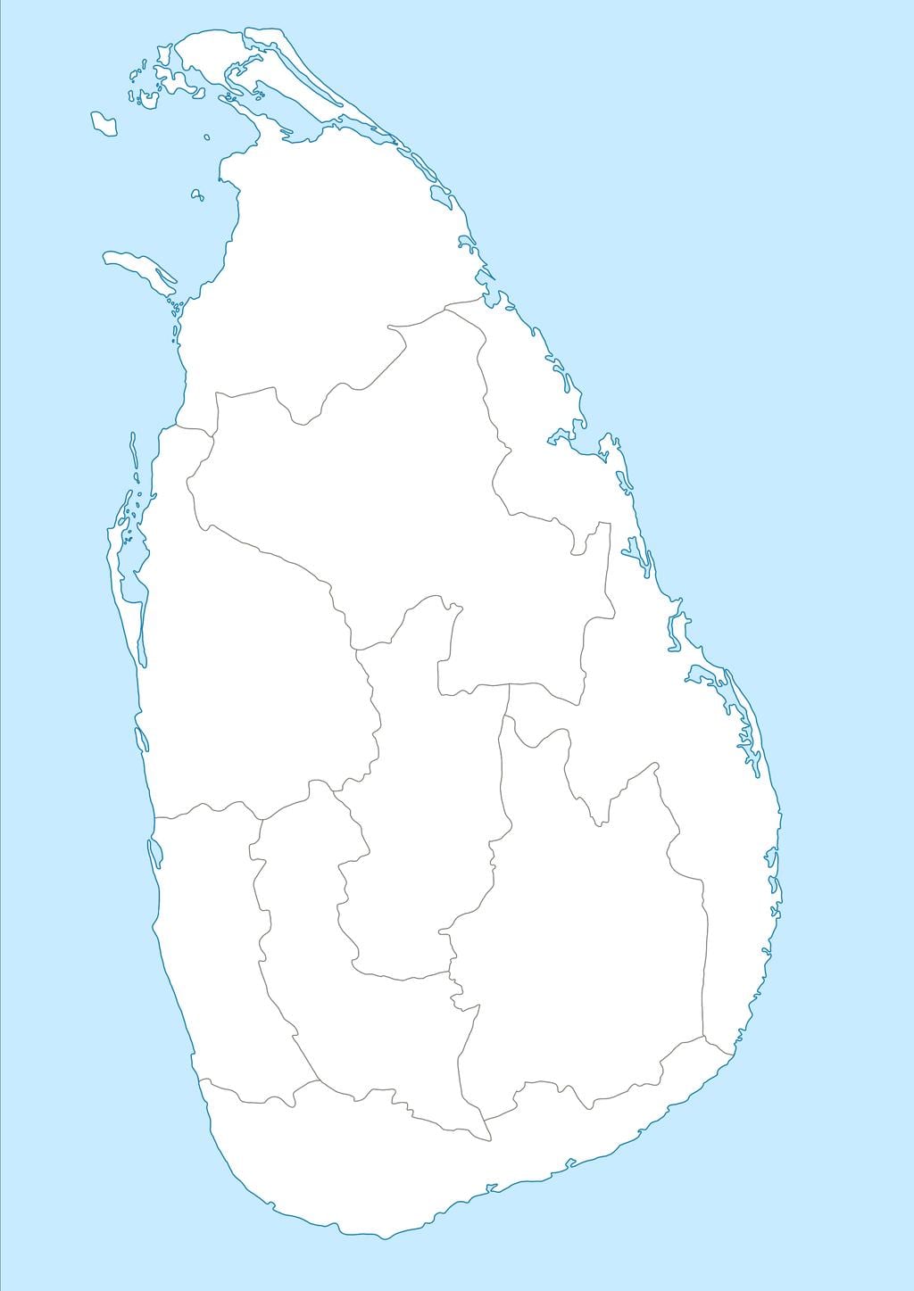 mapa Srí Lanka nidan
