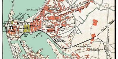 Mapa Srí Lanky colombo