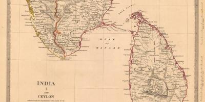 Staré Ceylon mapu