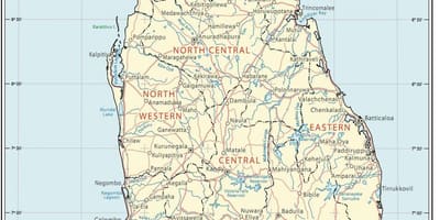 Srí Lanka root mapu
