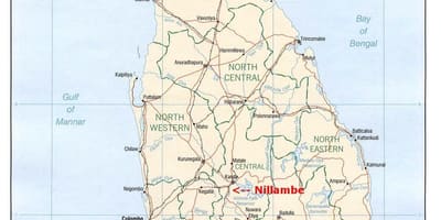 Mapa Srí Lanka dom