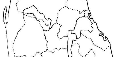 Mapa Srí Lanka mapu line kreslenie
