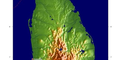Mapa Srí Lanka fasáda