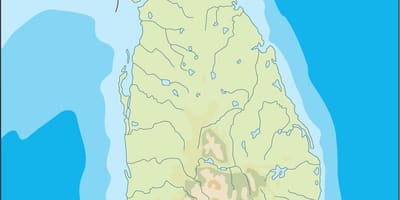 Srí Lanka vektorová mapa