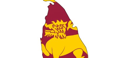 Mapa Srí Lanka vlajka