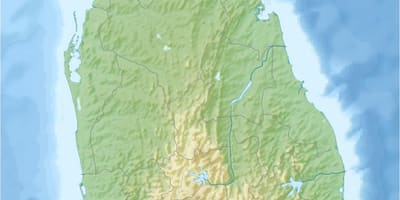 Mapa zeme mapu Srí Lanka